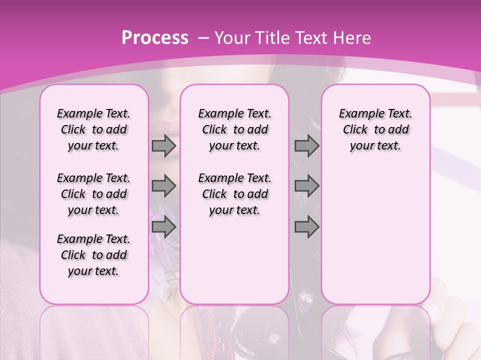 Caucasian Lips Cheerful PowerPoint Template