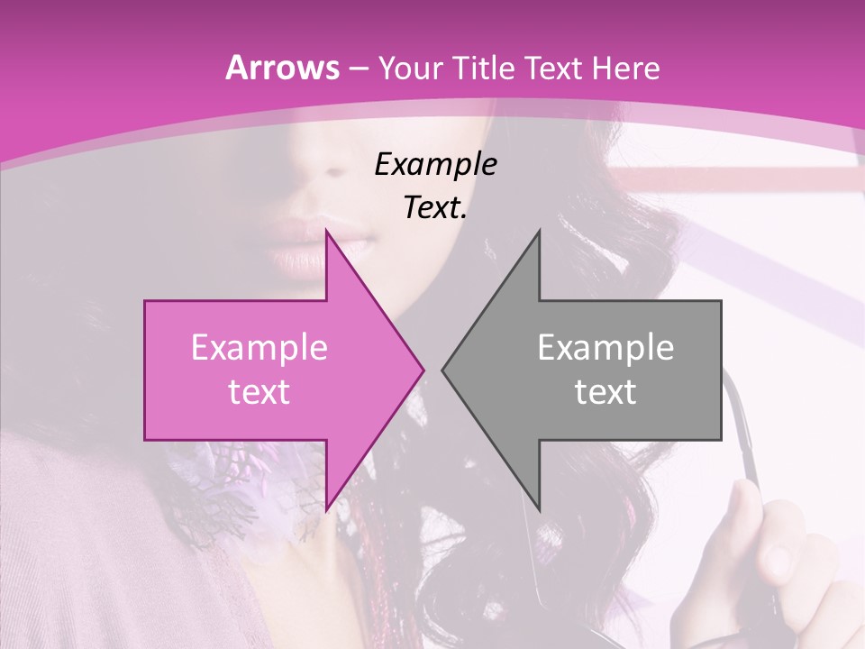 Caucasian Lips Cheerful PowerPoint Template