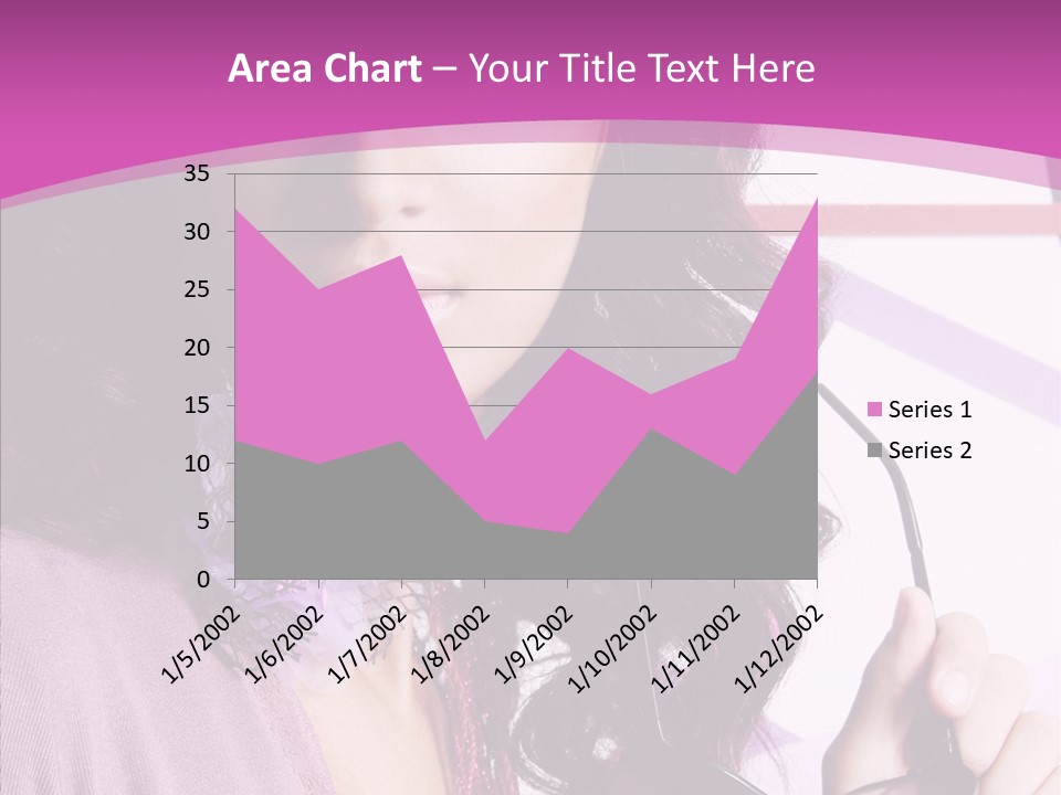 Caucasian Lips Cheerful PowerPoint Template