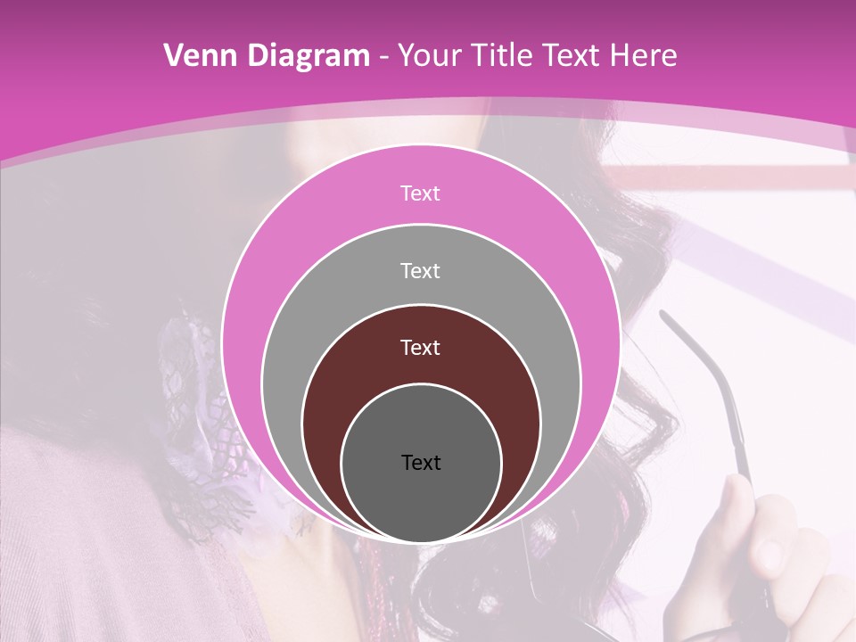 Caucasian Lips Cheerful PowerPoint Template