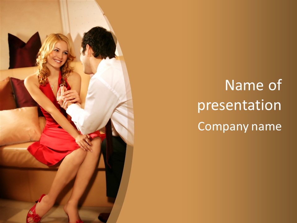 Love Married Luxury PowerPoint Template