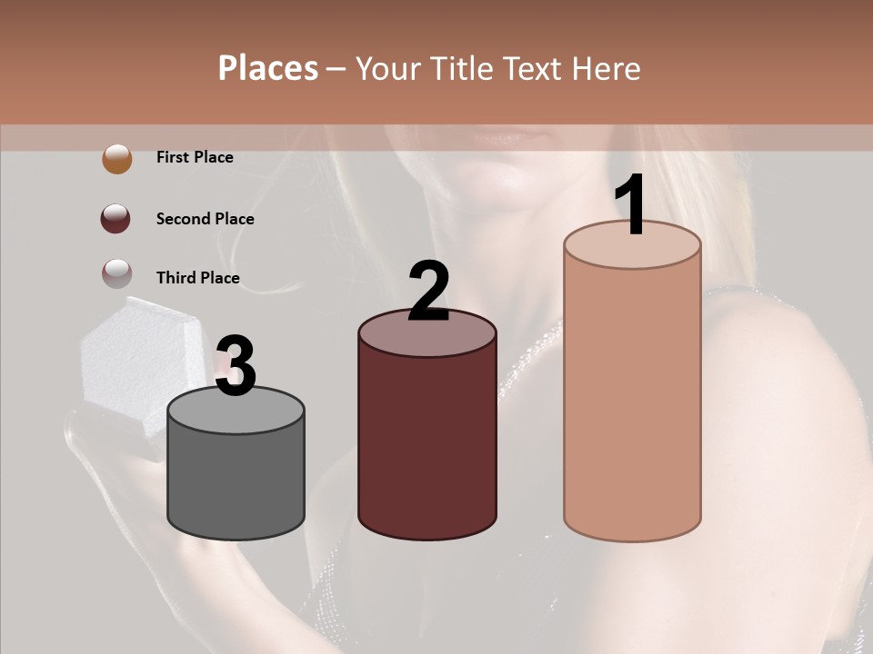 Female Hard Work PowerPoint Template