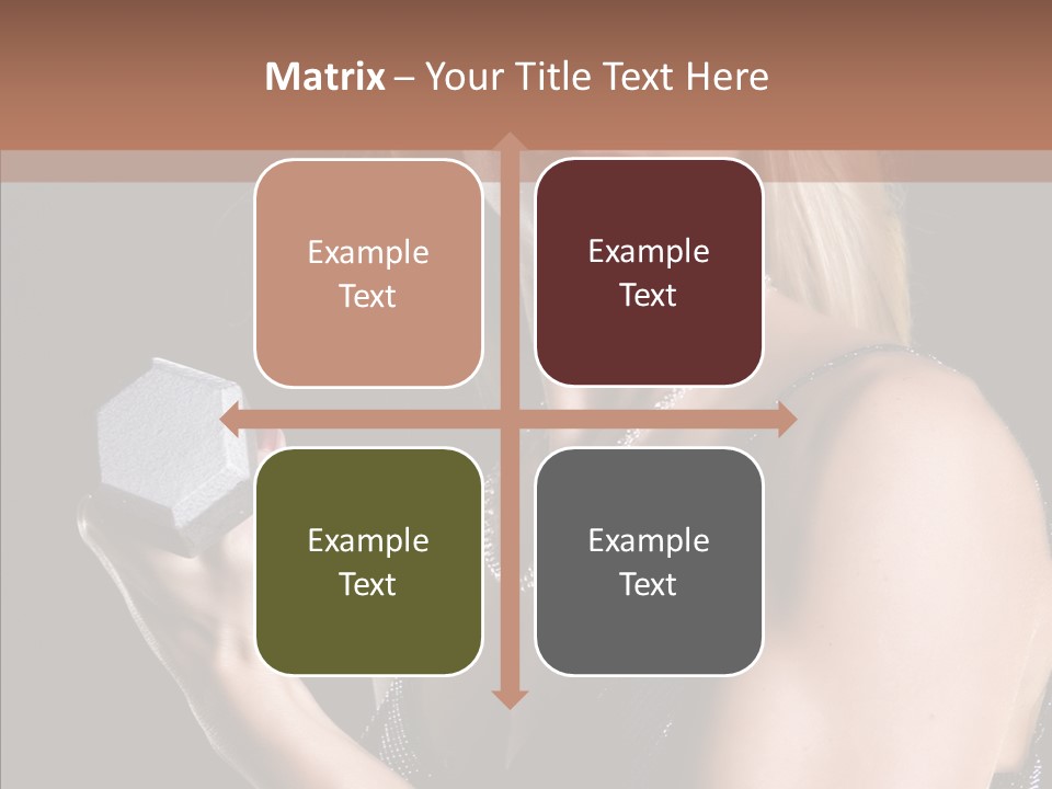 Female Hard Work PowerPoint Template