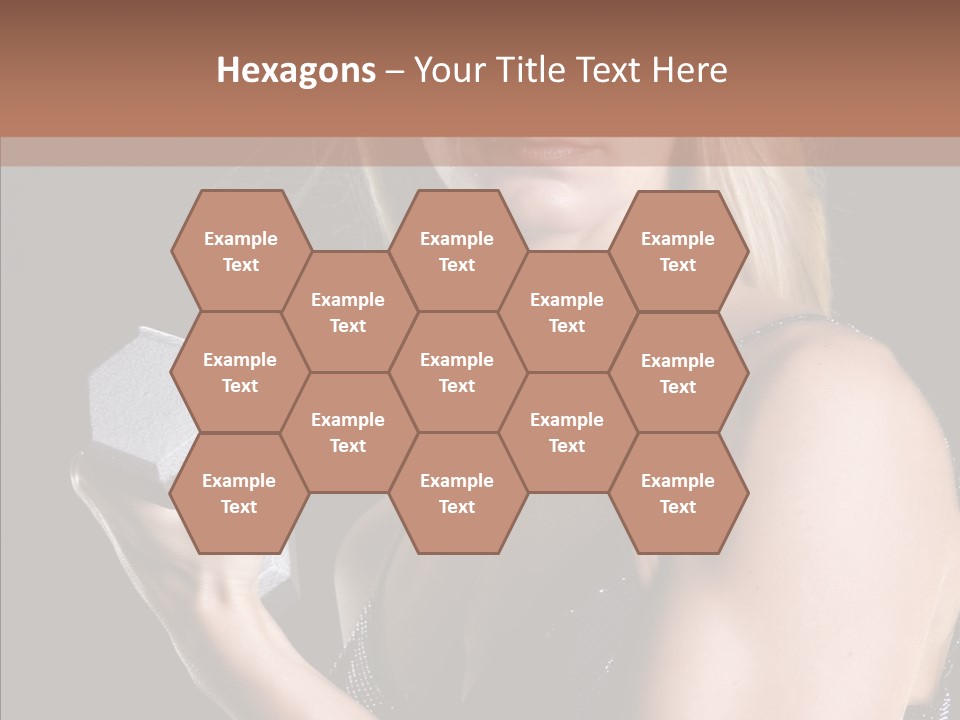 Female Hard Work PowerPoint Template