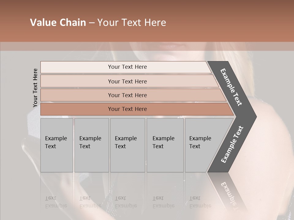 Female Hard Work PowerPoint Template
