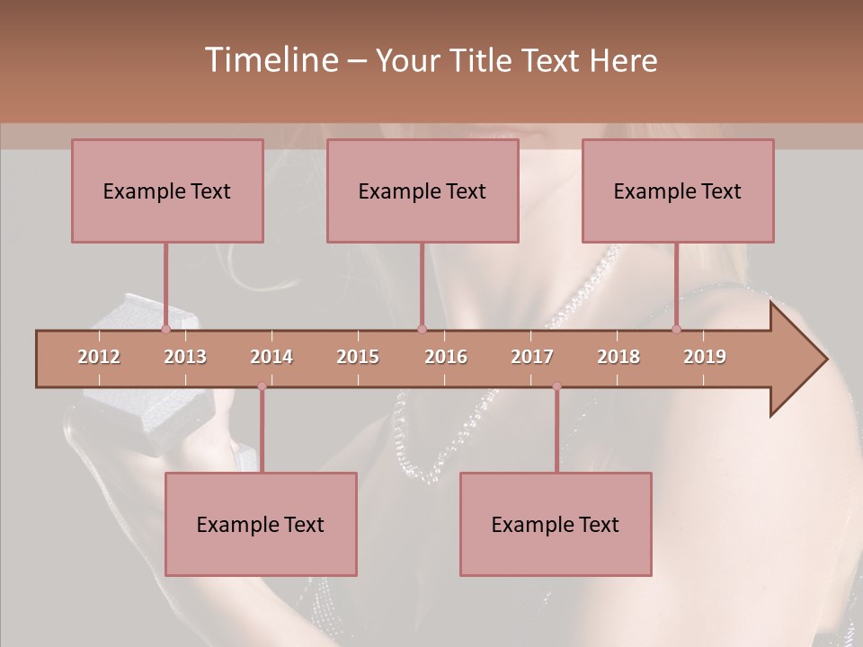 Female Hard Work PowerPoint Template