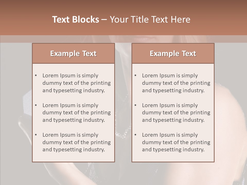 Female Hard Work PowerPoint Template