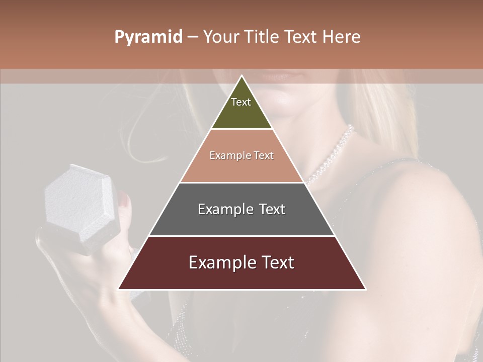 Female Hard Work PowerPoint Template