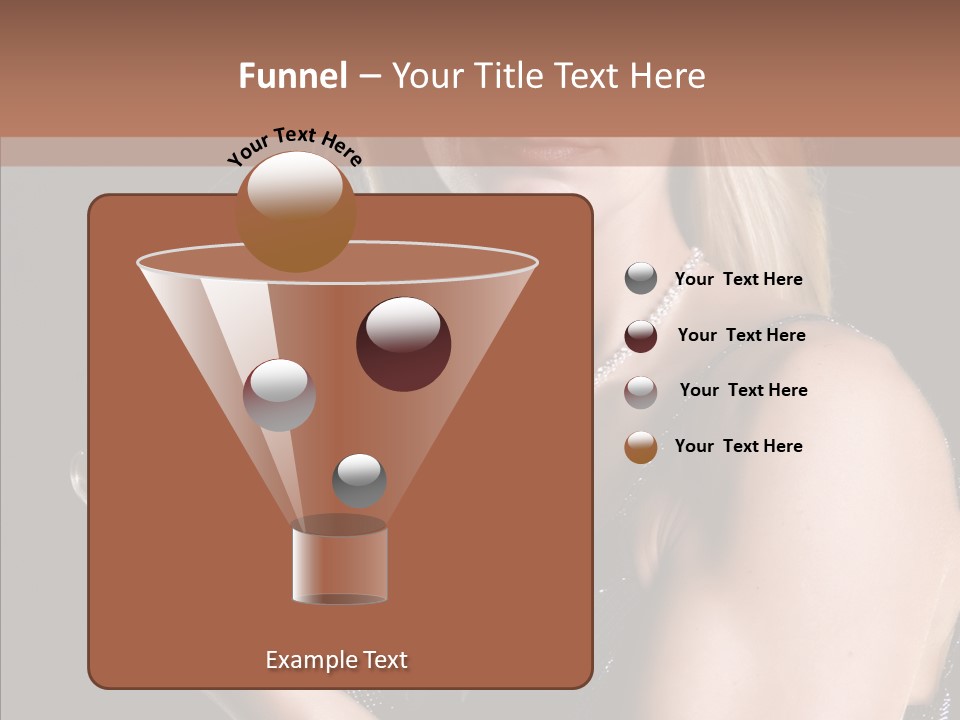 Female Hard Work PowerPoint Template