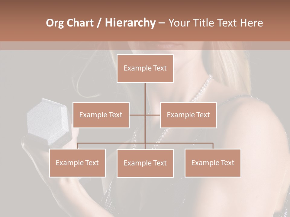 Female Hard Work PowerPoint Template