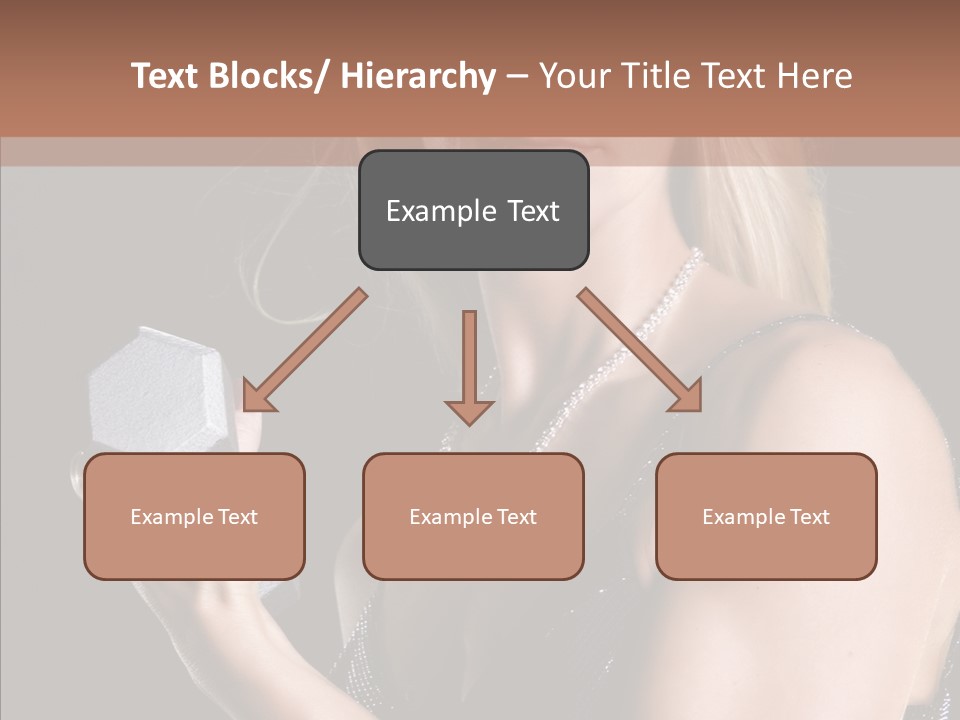 Female Hard Work PowerPoint Template