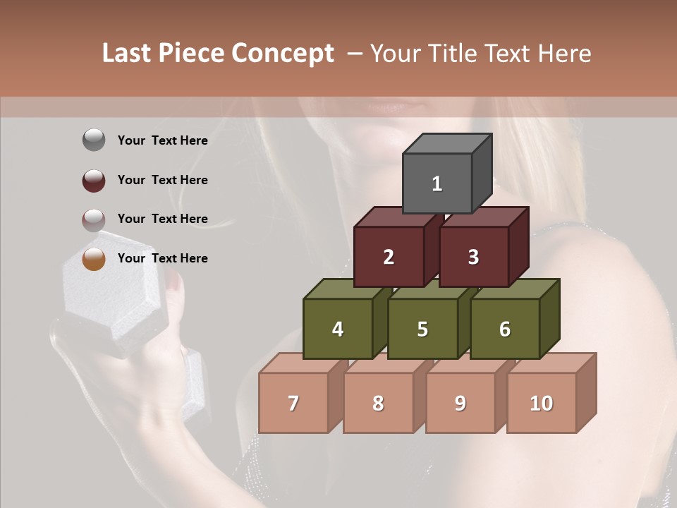 Female Hard Work PowerPoint Template