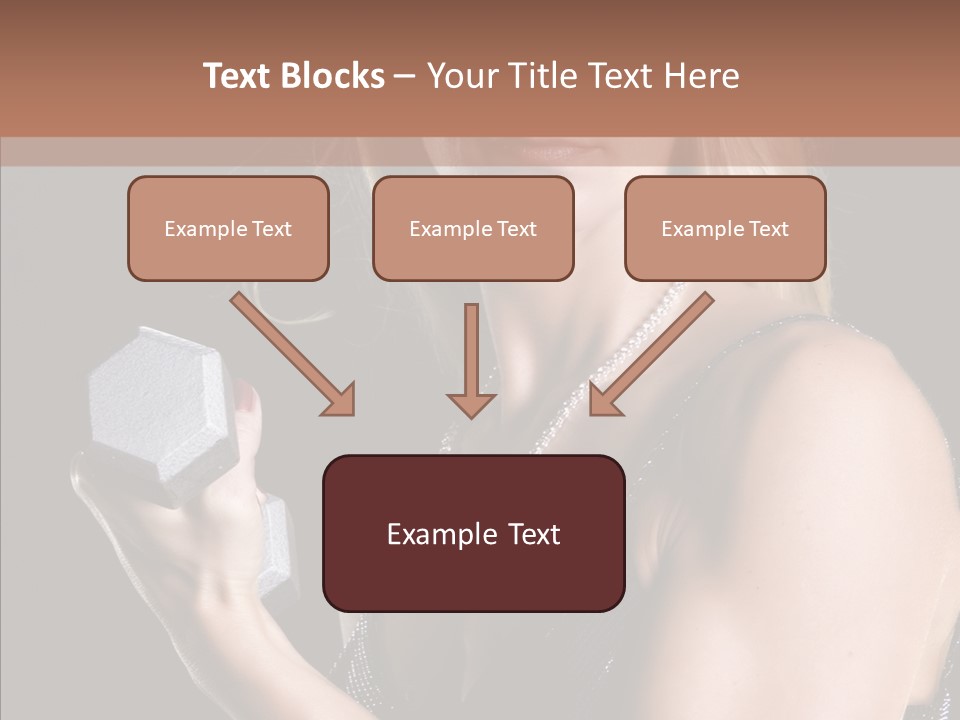 Female Hard Work PowerPoint Template