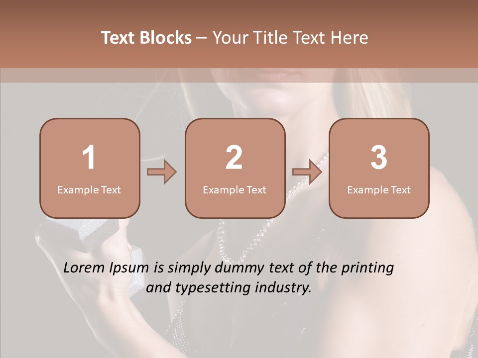 Female Hard Work PowerPoint Template