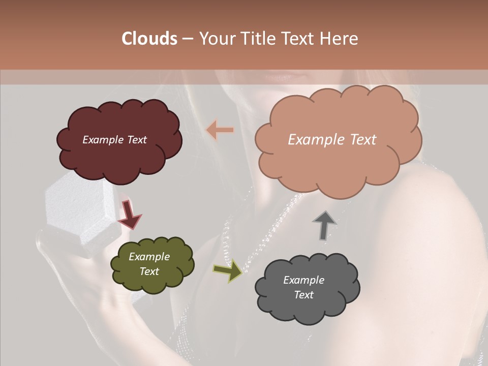 Female Hard Work PowerPoint Template