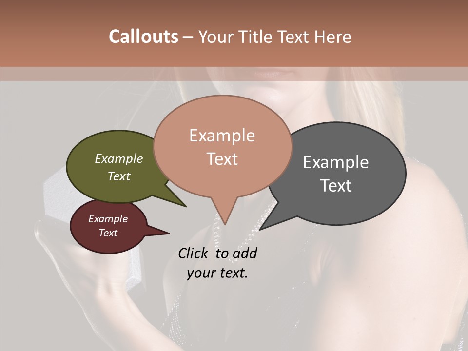 Female Hard Work PowerPoint Template