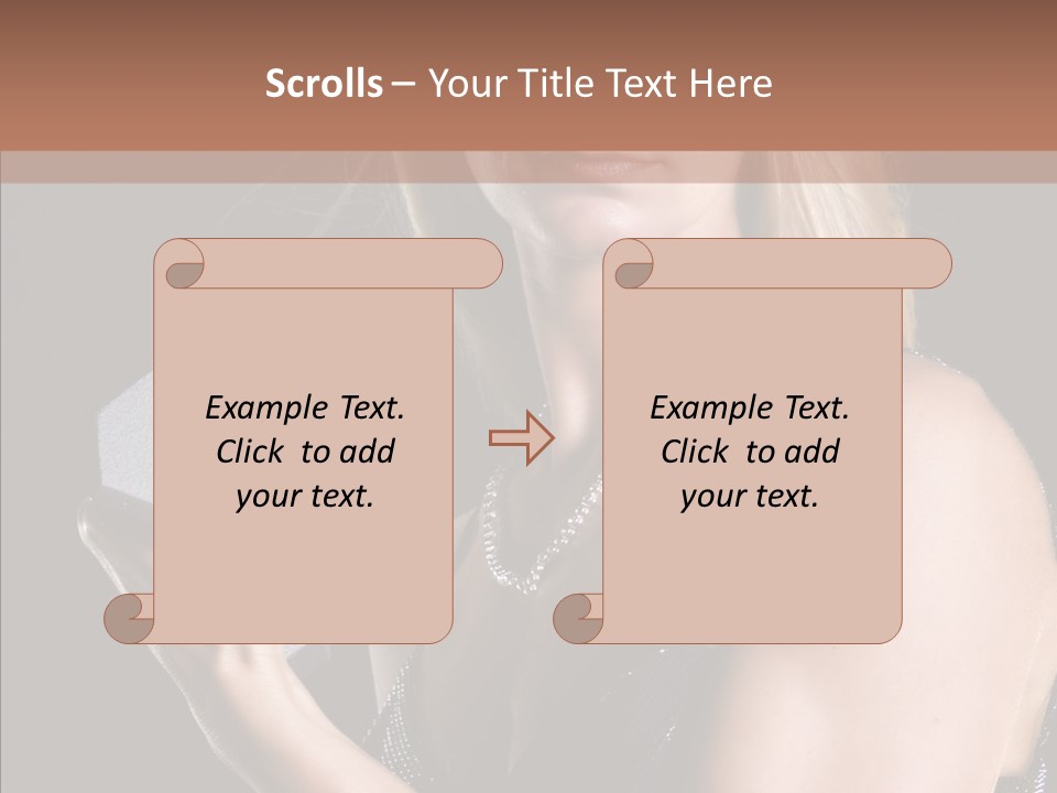 Female Hard Work PowerPoint Template