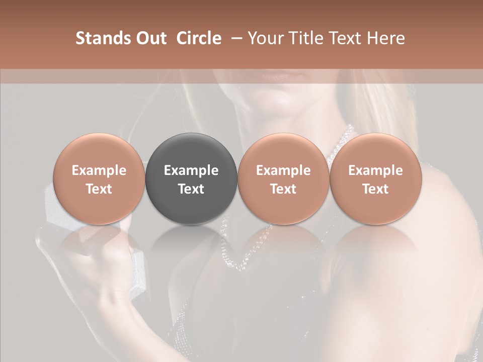 Female Hard Work PowerPoint Template