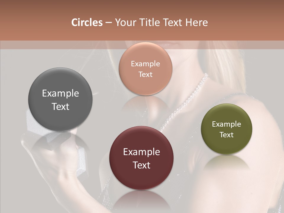 Female Hard Work PowerPoint Template