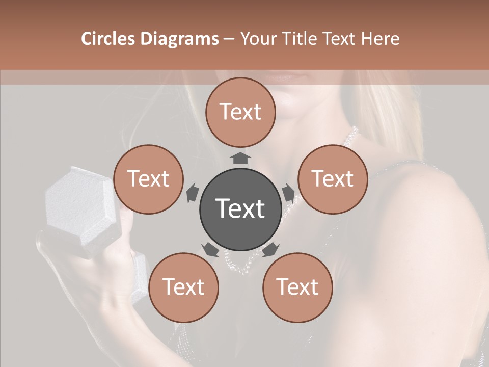 Female Hard Work PowerPoint Template