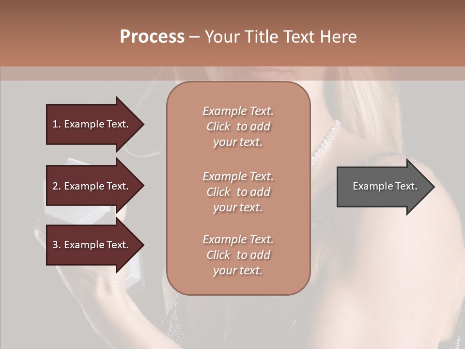 Female Hard Work PowerPoint Template