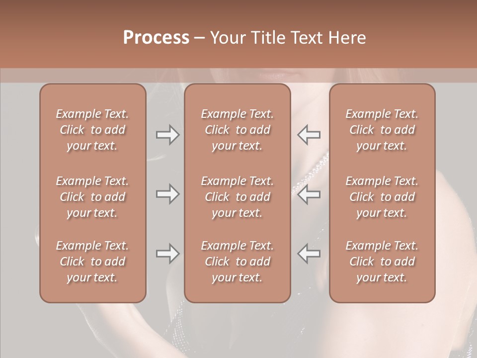 Female Hard Work PowerPoint Template