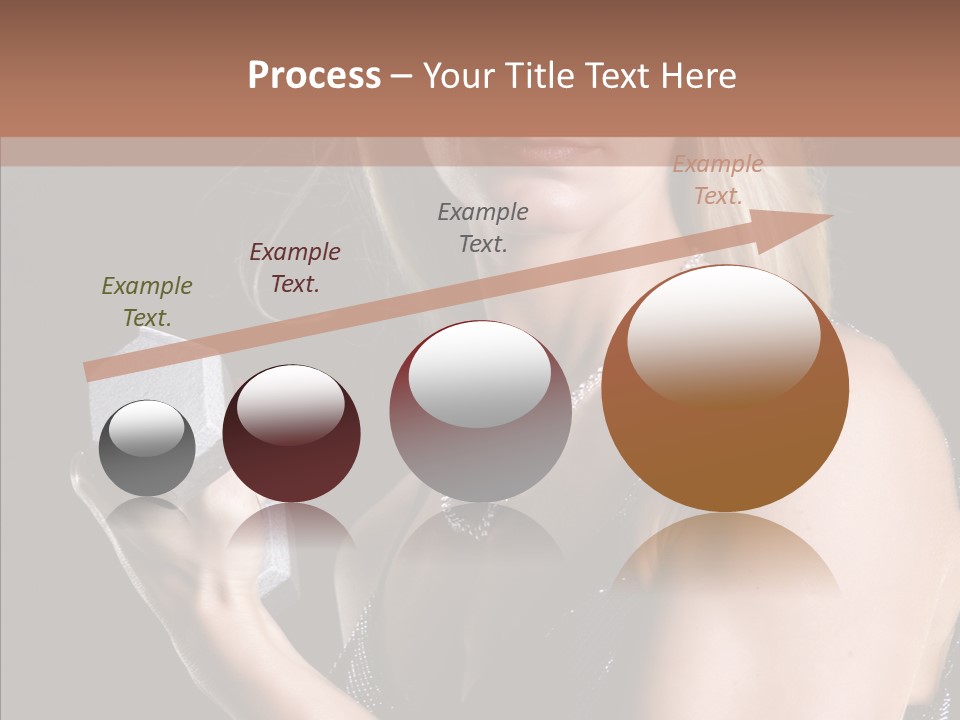 Female Hard Work PowerPoint Template