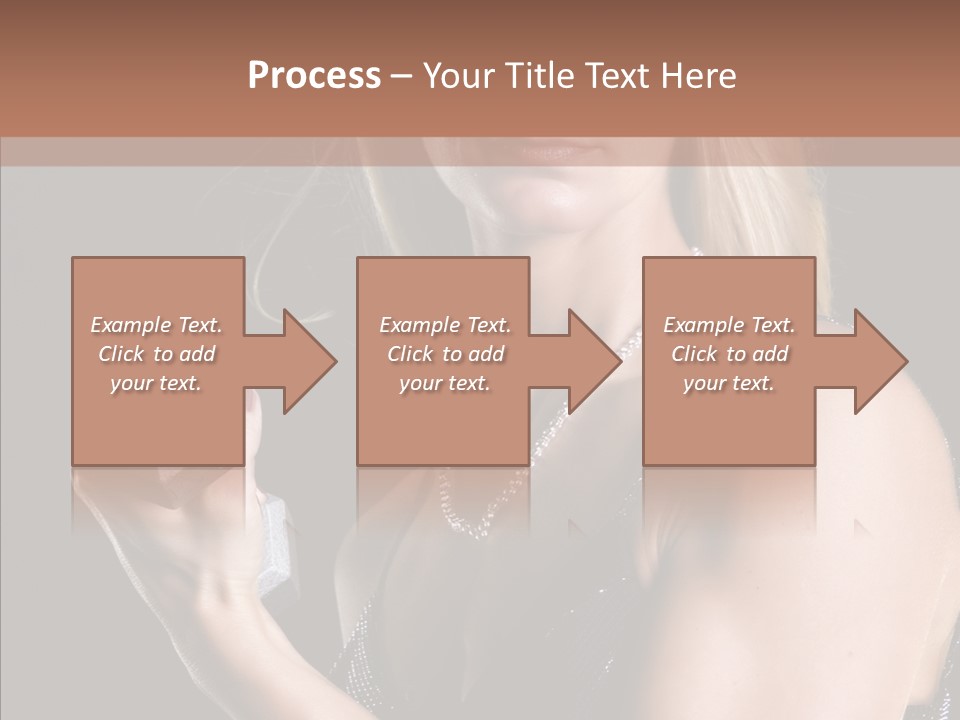 Female Hard Work PowerPoint Template
