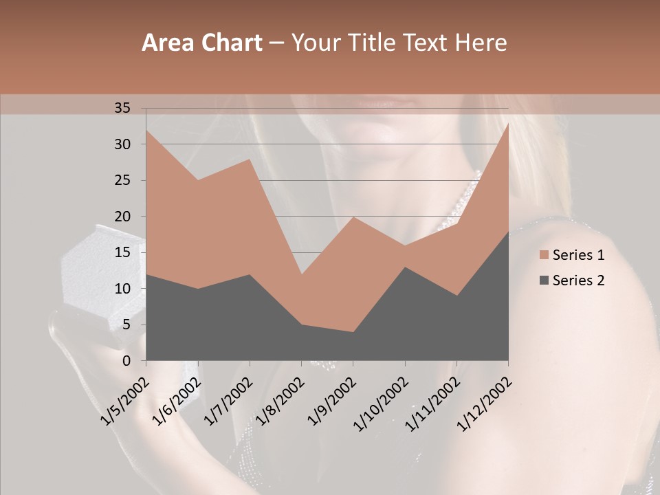 Female Hard Work PowerPoint Template