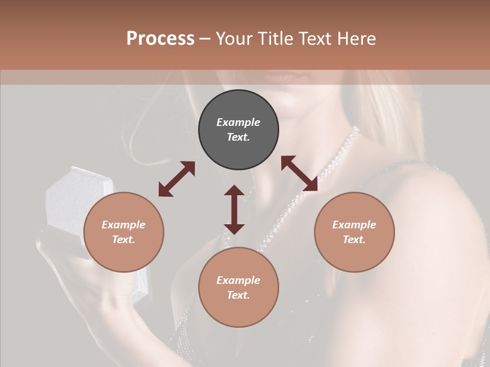 Female Hard Work PowerPoint Template
