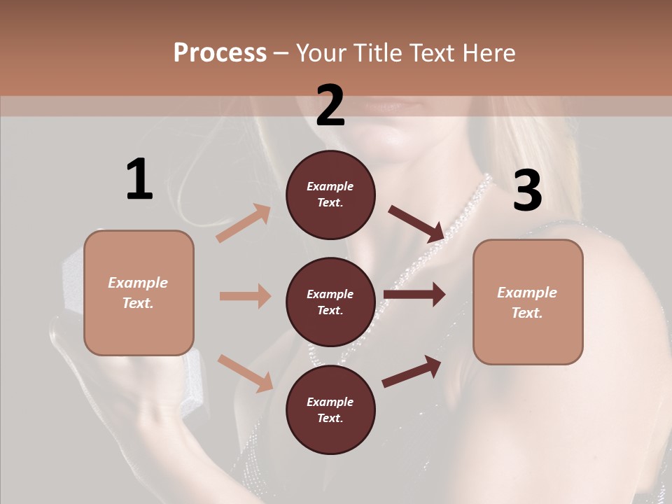 Female Hard Work PowerPoint Template