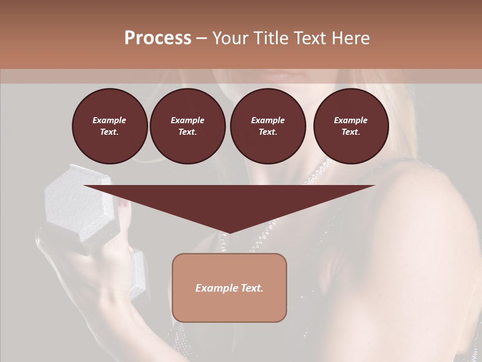 Female Hard Work PowerPoint Template