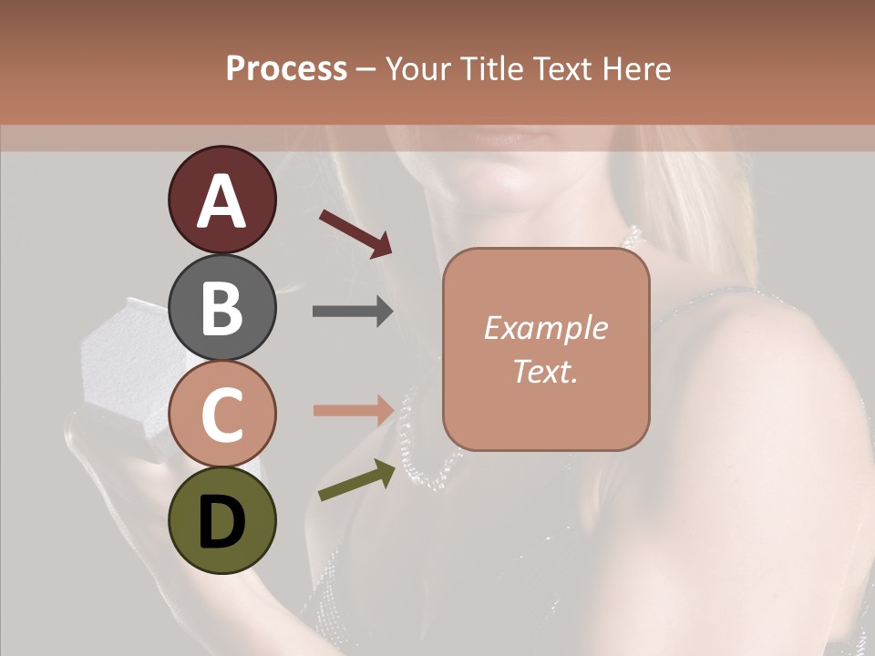 Female Hard Work PowerPoint Template