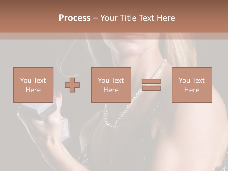 Female Hard Work PowerPoint Template