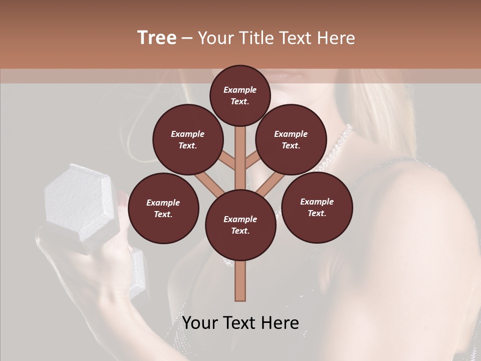 Female Hard Work PowerPoint Template