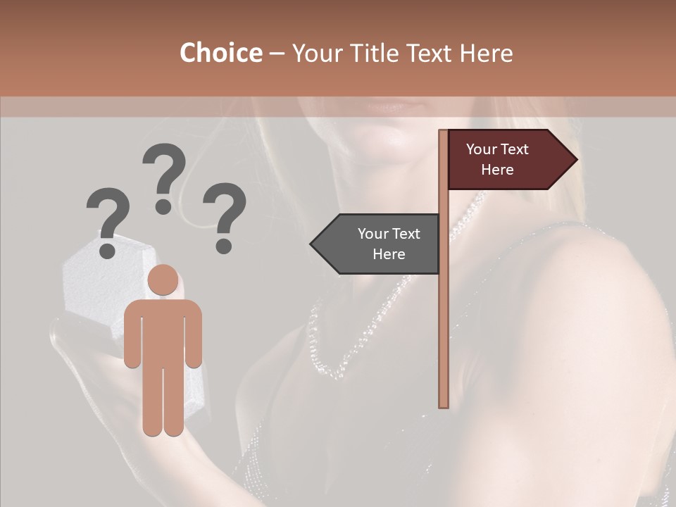 Female Hard Work PowerPoint Template