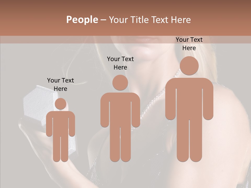 Female Hard Work PowerPoint Template