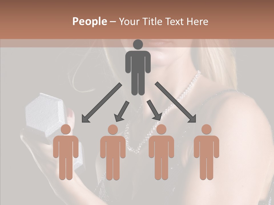 Female Hard Work PowerPoint Template