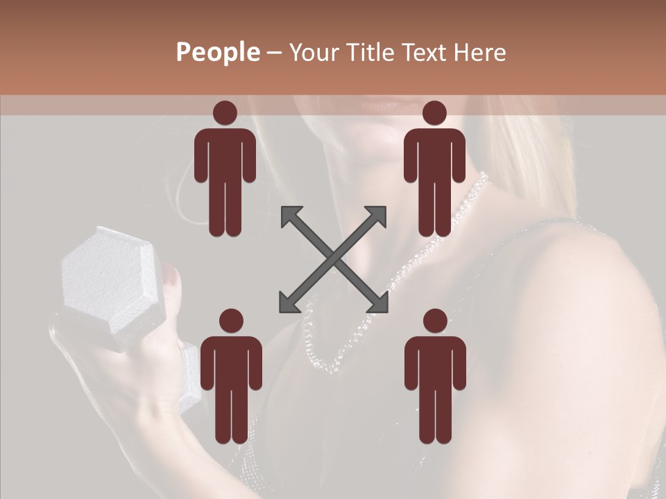 Female Hard Work PowerPoint Template