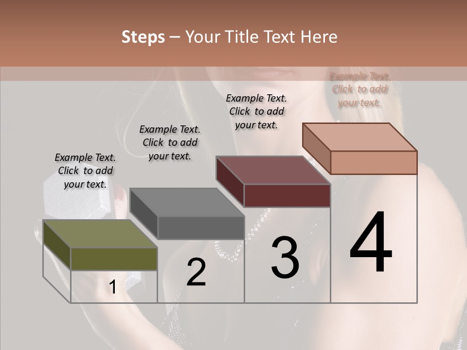 Female Hard Work PowerPoint Template