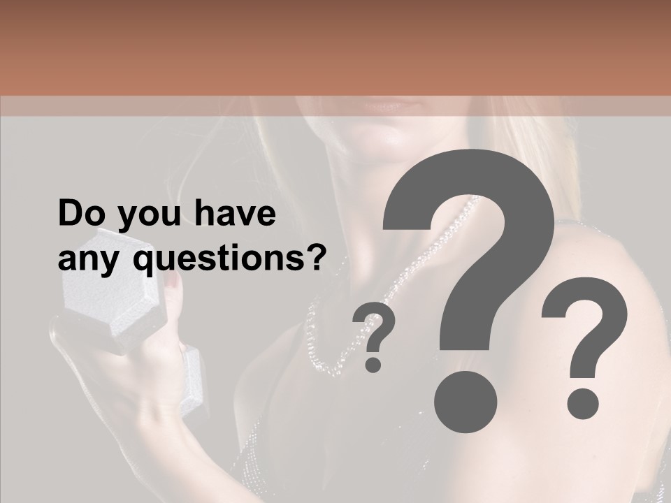 Female Hard Work PowerPoint Template