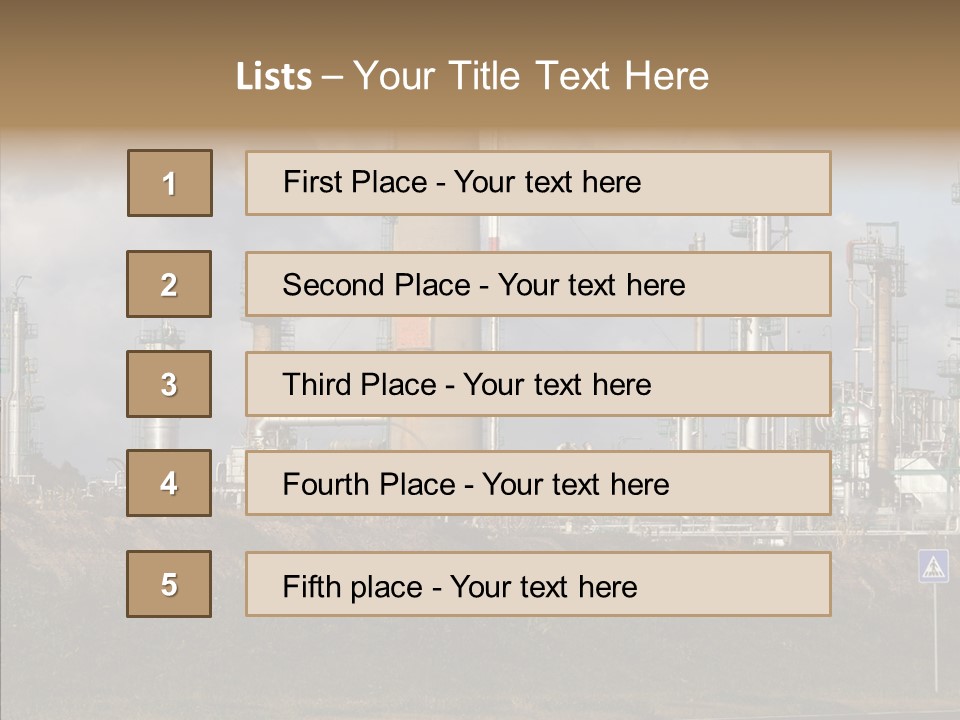 Structure Factory Petrol PowerPoint Template