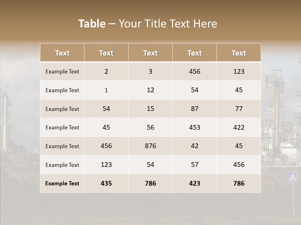 Structure Factory Petrol PowerPoint Template