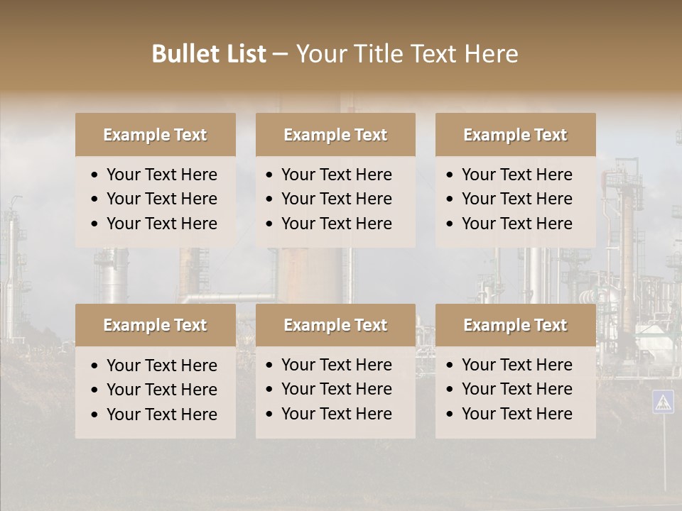 Structure Factory Petrol PowerPoint Template