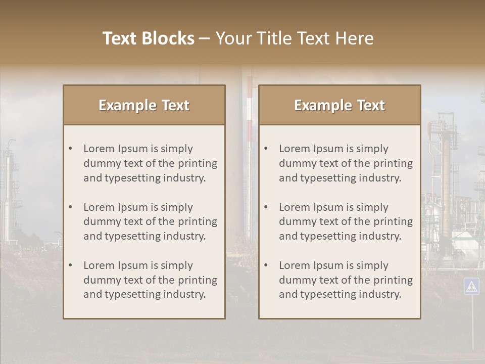 Structure Factory Petrol PowerPoint Template