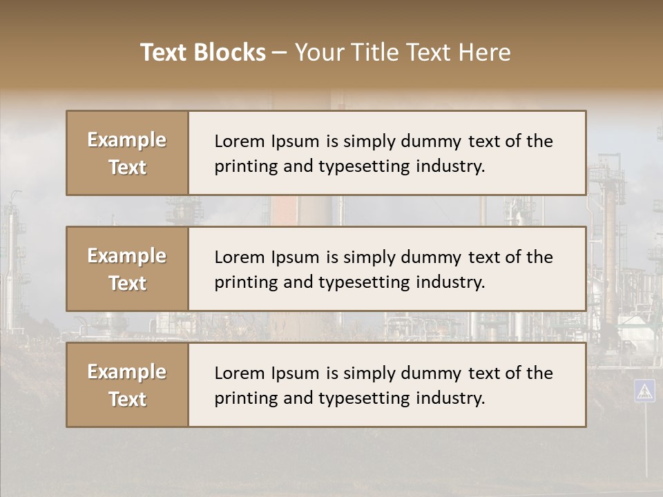 Structure Factory Petrol PowerPoint Template