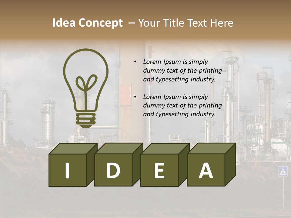 Structure Factory Petrol PowerPoint Template