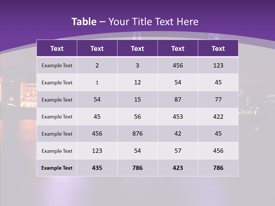 Thames Kingdom Travel PowerPoint Template