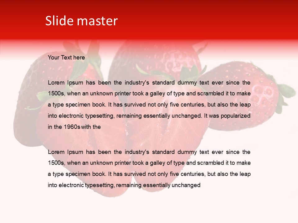 White Eat Macro PowerPoint Template
