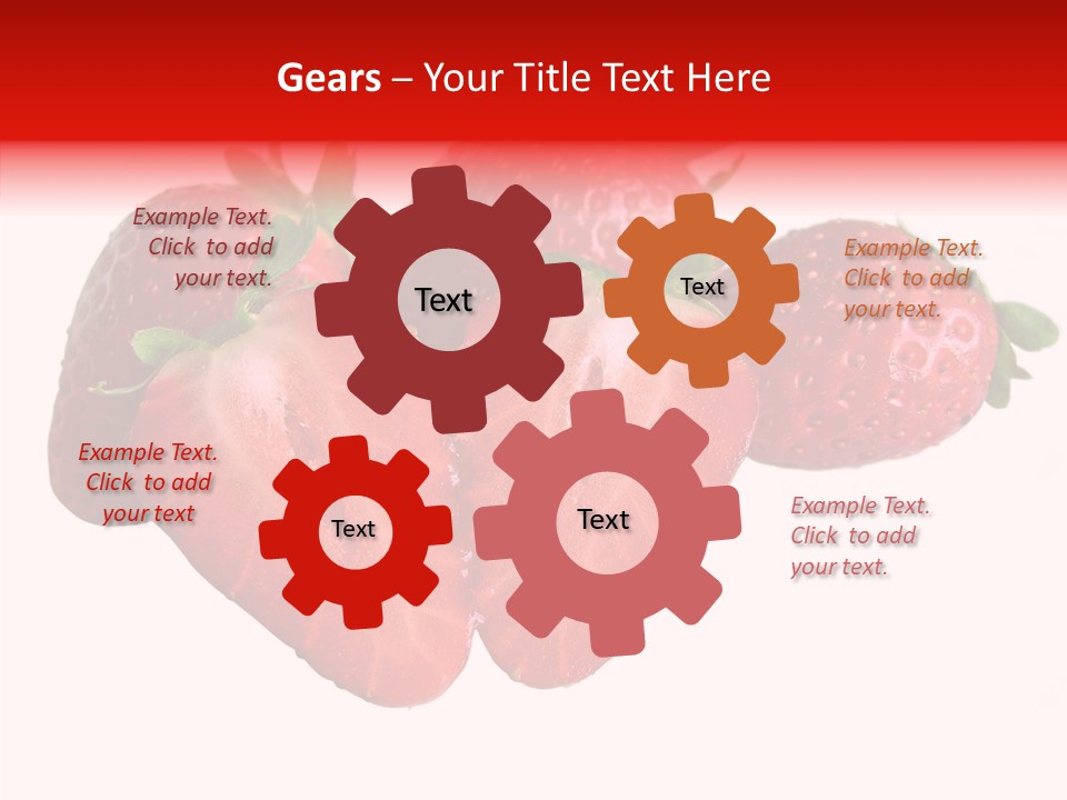White Eat Macro PowerPoint Template
